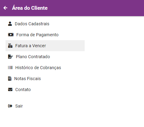 Area do cliente